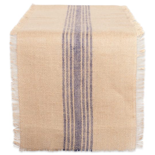 DII® 72" Middle Stripe Burlap Table Runner